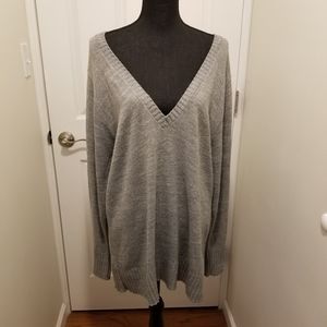 Lane Bryant Gray V Neck sweater size 18/20